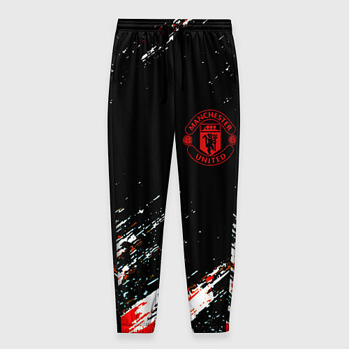 Мужские брюки Манчестер краски штрихи / 3D-принт – фото 1