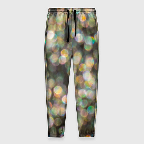 Мужские брюки Мерцающие ночные огни боке эффект / 3D-принт – фото 1