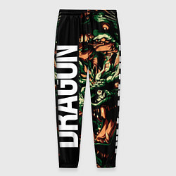 Брюки на резинке мужские Татуировка дракона ирезуми, цвет: 3D-принт