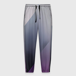 Брюки на резинке мужские Color grey with stripes, цвет: 3D-принт