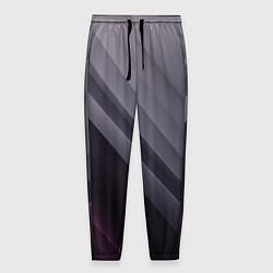 Брюки на резинке мужские Color black grey, цвет: 3D-принт