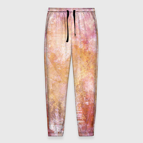 Мужские брюки Абстракция - atomic gold / 3D-принт – фото 1