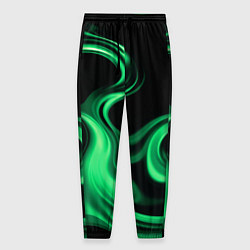 Брюки на резинке мужские Color green smoke, цвет: 3D-принт