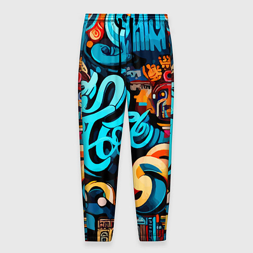 Мужские брюки Abstract graffiti - ai art / 3D-принт – фото 1