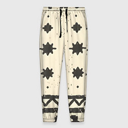 Брюки на резинке мужские Африканские примитивные узоры, цвет: 3D-принт