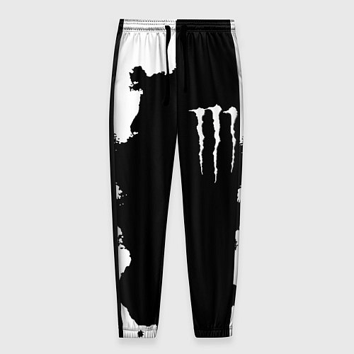 Мужские брюки Monster energy краски белые / 3D-принт – фото 1