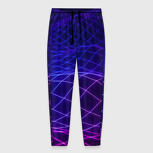 Мужские брюки Абстрактные волны из сот / 3D-принт – фото 1