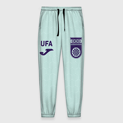 Мужские брюки Фк Уфа - мятный цвет и текстура / 3D-принт – фото 1