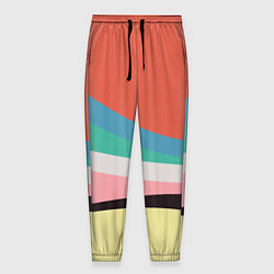 Брюки на резинке мужские Спектр июнь, цвет: 3D-принт