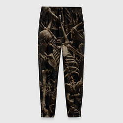 Брюки на резинке мужские Человеческие кости, цвет: 3D-принт