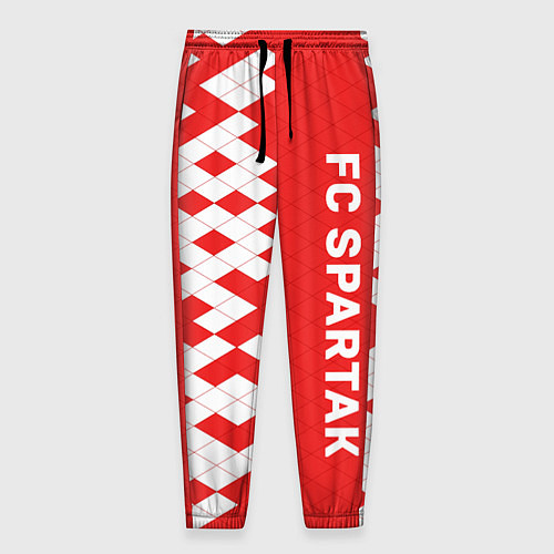 Мужские брюки ФК Спартак Москва текстура / 3D-принт – фото 1