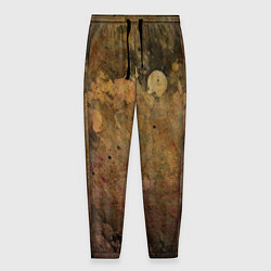 Брюки на резинке мужские Абстракция - dark pink paint spill, цвет: 3D-принт