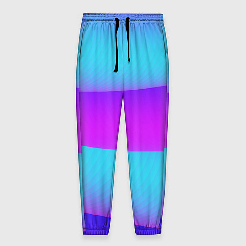 Мужские брюки Неоновый прилив / 3D-принт – фото 1