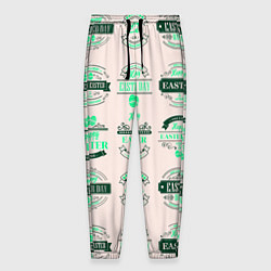 Брюки на резинке мужские Easter turquoise, цвет: 3D-принт
