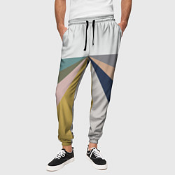 Брюки на резинке мужские Черное солнце красная луна, цвет: 3D-принт — фото 2