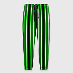 Брюки на резинке мужские Neon green, цвет: 3D-принт