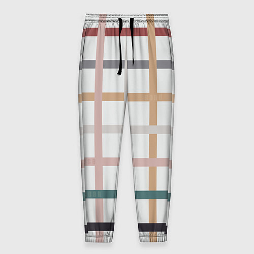 Мужские брюки Плетенка пастельная / 3D-принт – фото 1