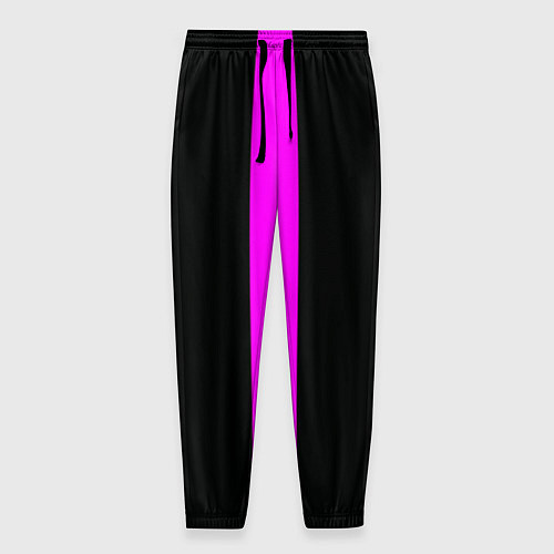 Мужские брюки Color black pink lines / 3D-принт – фото 1