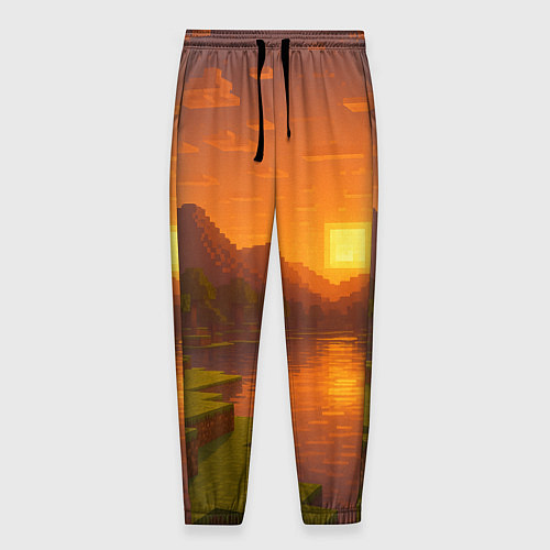 Мужские брюки Закат - Minecraft / 3D-принт – фото 1