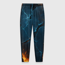 Мужские брюки Разлом плит с огнем