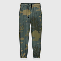 Брюки на резинке мужские Подводный камуфляж из рыб, цвет: 3D-принт