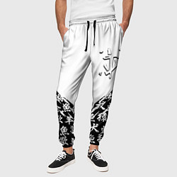 Брюки на резинке мужские Doom японские символы, цвет: 3D-принт — фото 2