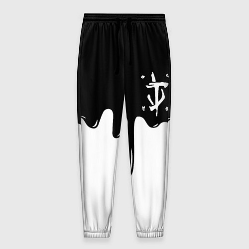 Мужские брюки Doom logo жидкие краски / 3D-принт – фото 1