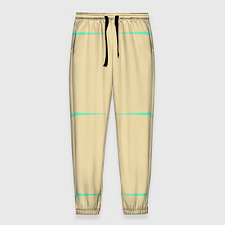 Мужские брюки Color beige green stripes