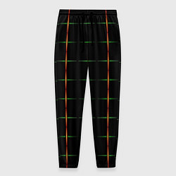 Мужские брюки Color black orange green crosses