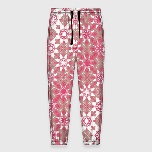 Мужские брюки Звездная россыпь-розовый / 3D-принт – фото 1