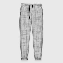 Брюки на резинке мужские Светлый серый текстурированный, цвет: 3D-принт