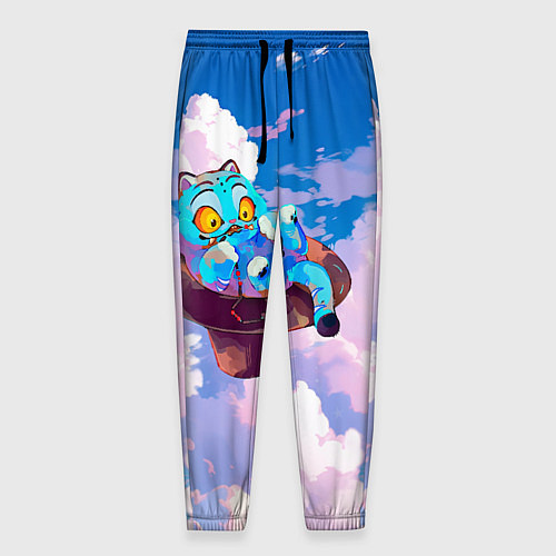 Мужские брюки Tiger Derpy in the clouds / 3D-принт – фото 1