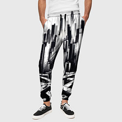 Брюки на резинке мужские American metropolis, цвет: 3D-принт — фото 2