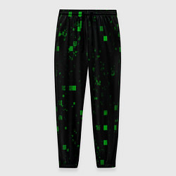 Брюки на резинке мужские Color green khaki, цвет: 3D-принт