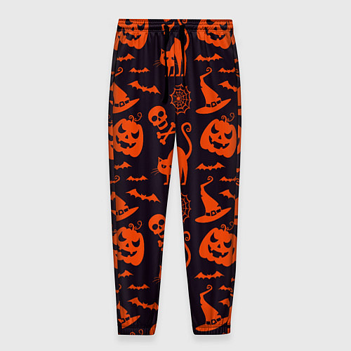 Мужские брюки Паттерн с символами праздника Хэллоуин / 3D-принт – фото 1