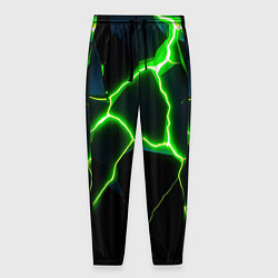 Брюки на резинке мужские Green split, цвет: 3D-принт