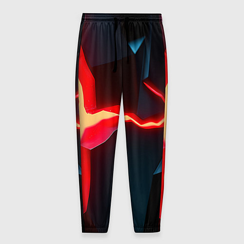 Мужские брюки Neon orange / 3D-принт – фото 1