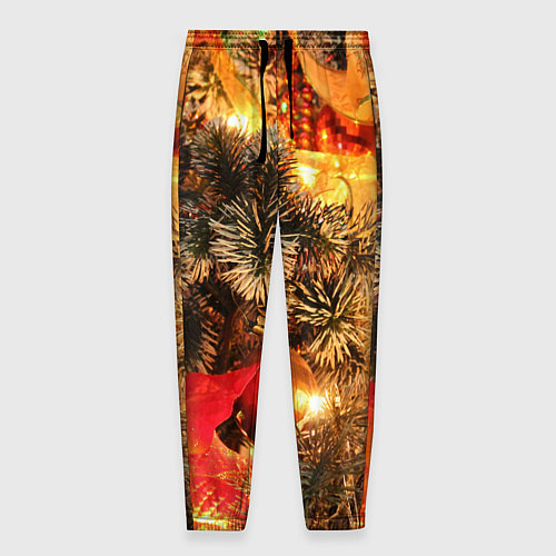 Мужские брюки Атмосфера Рождества / 3D-принт – фото 1