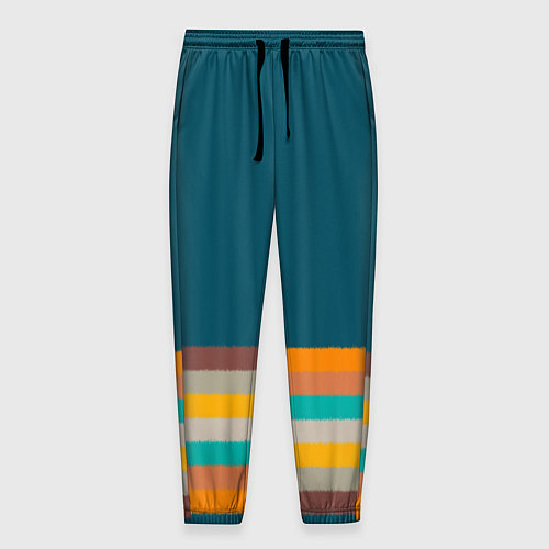 Мужские брюки Индиго и шумовой градиент заката с текстурой / 3D-принт – фото 1