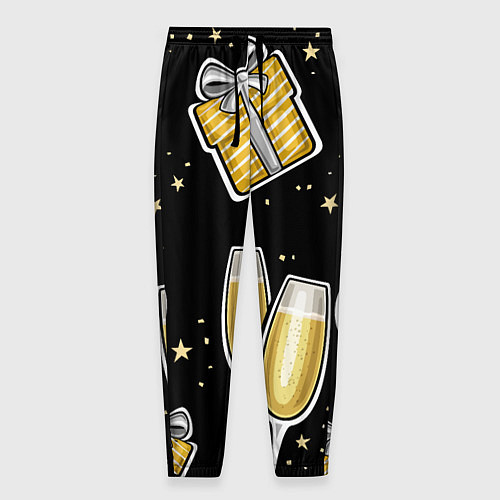 Мужские брюки Новогодний вайб / 3D-принт – фото 1