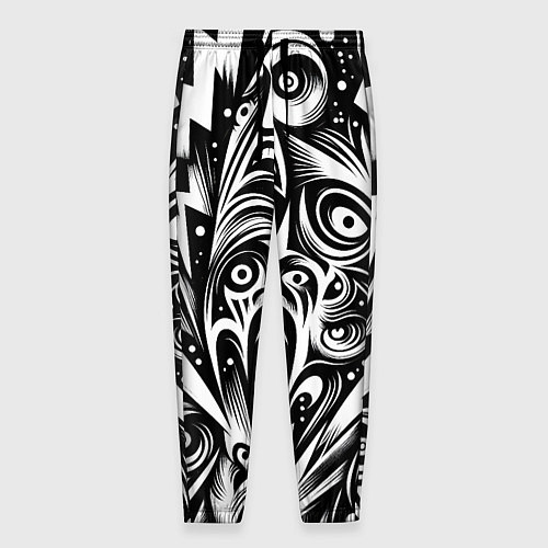 Мужские брюки Lightnings and faces - ai art fantasy / 3D-принт – фото 1