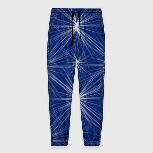 Мужские брюки Звезды на синем фоне / 3D-принт – фото 1