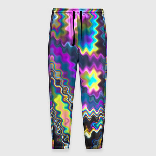 Мужские брюки Абстракция переливы / 3D-принт – фото 1