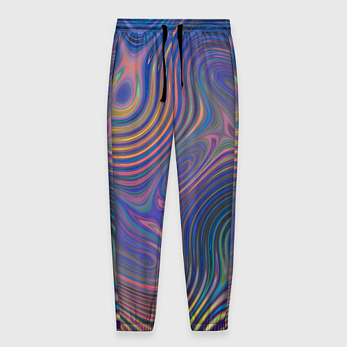 Мужские брюки Абстрактная рябь / 3D-принт – фото 1