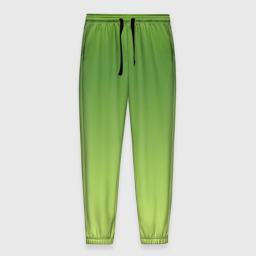 Мужские брюки Color green yellow / 3D-принт – фото 1