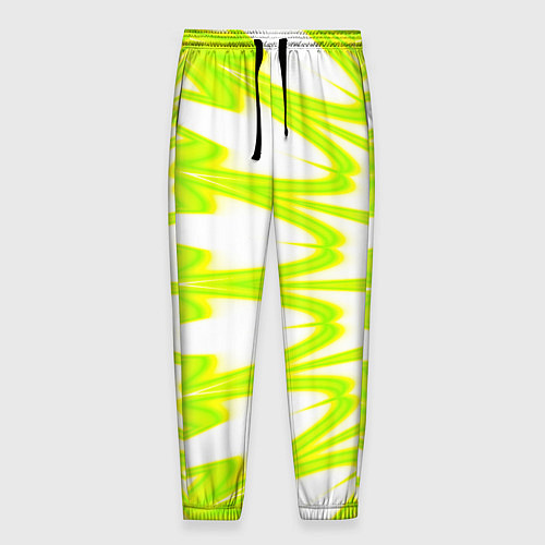 Мужские брюки Color neon green / 3D-принт – фото 1