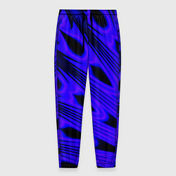 Брюки на резинке мужские Color neon blue, цвет: 3D-принт