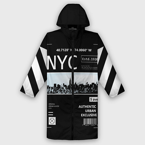 Мужской дождевик Off-White: NYC / 3D-принт – фото 1