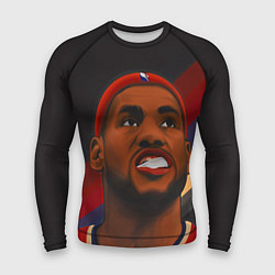 Рашгард мужской LeBron Smile, цвет: 3D-принт