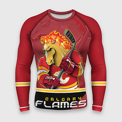 Рашгард мужской Calgary Flames, цвет: 3D-принт